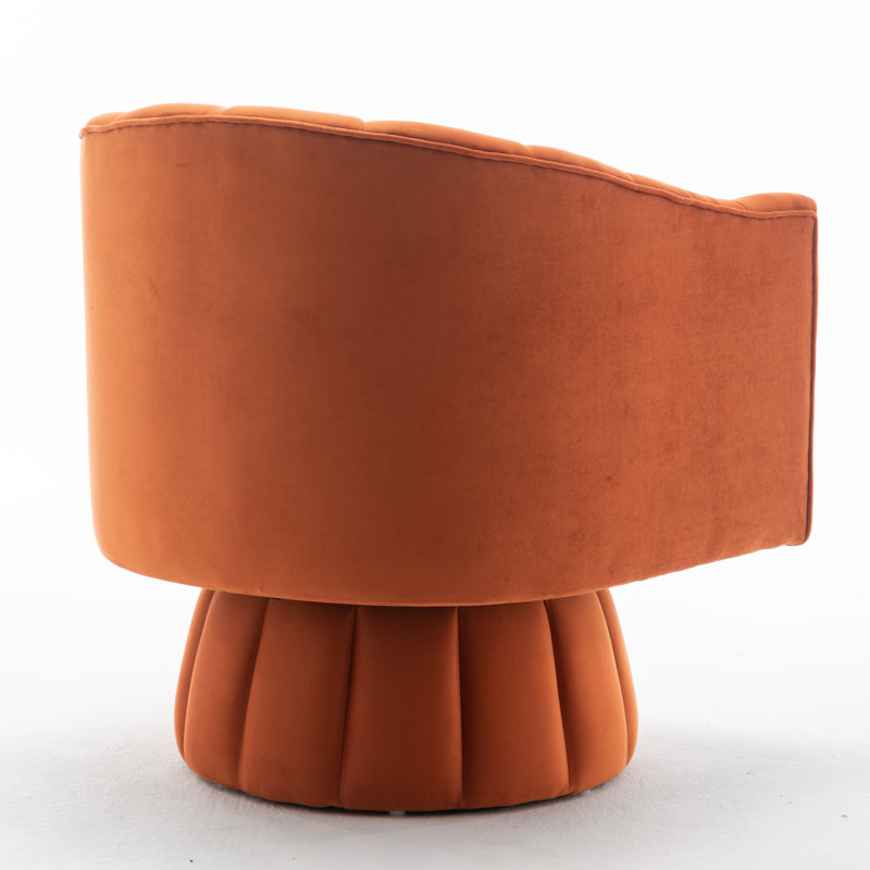 Willa Arlo Interiors Murrow Upholstered Swivel Barrel Chair & Reviews